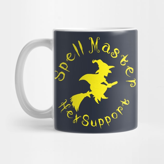 Spell Master Hex Support Halloween Tech Support by AHBRAIN